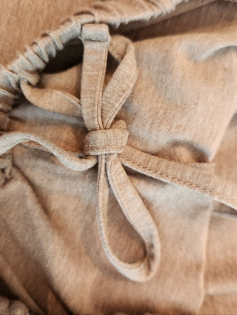 COS Wide Leg Crop Jersey Pants Tan Size Small - Picture 3 of 8